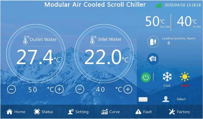 Panel operatora do Mycond MCU